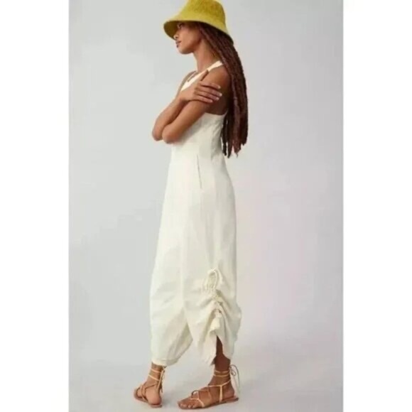 Daily Practice by Anthropologie Seamed Wide-Leg Jumpsuit Dress SP NEW - Picture 3 of 9